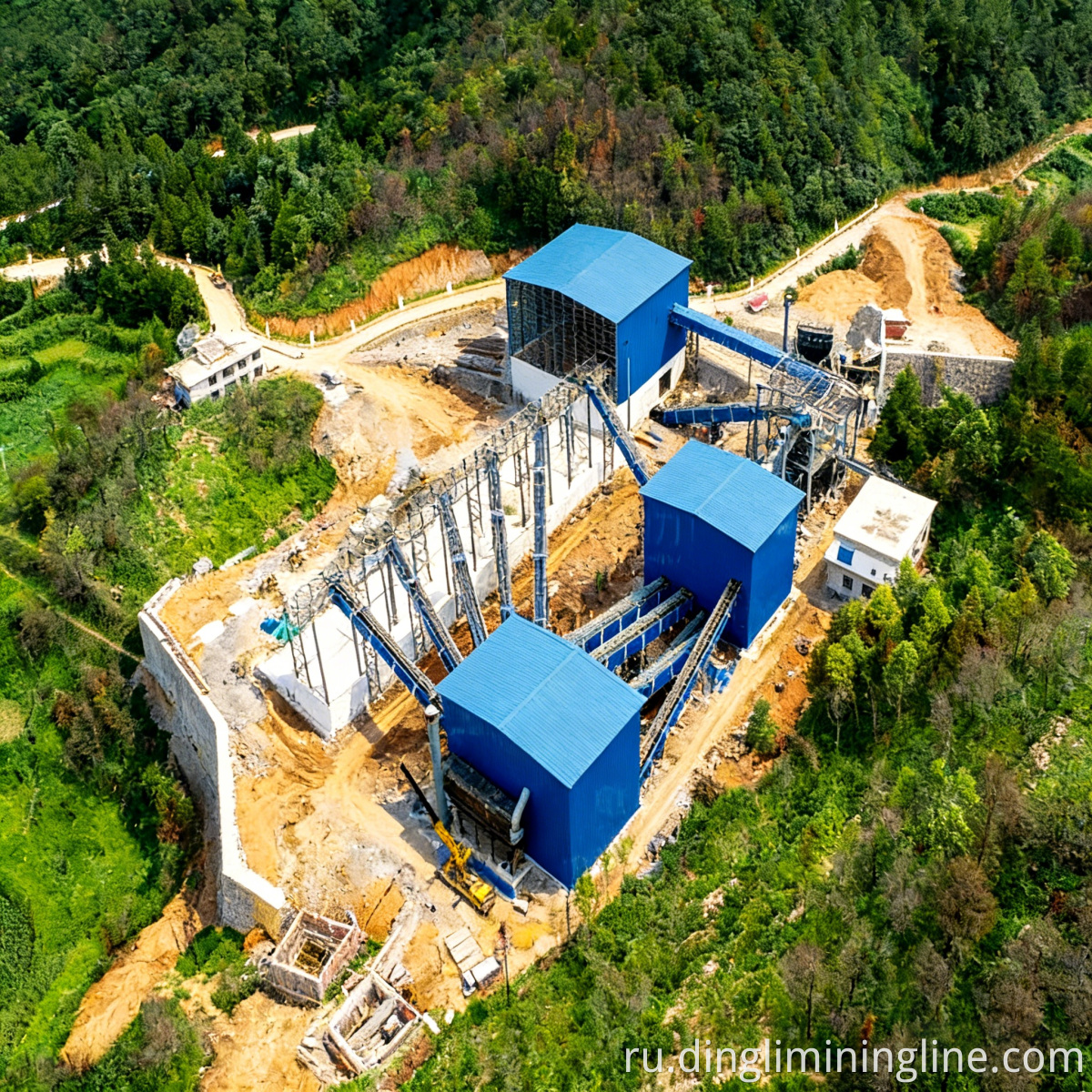 1000 TPH Fixed Gravel Crushing Plant